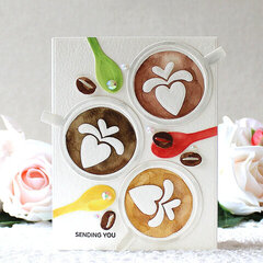 Watercolor Coffee Card by Yoonsun Hur