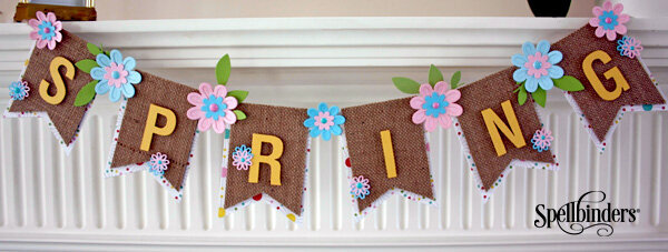 Spring Time Bunting With Spellbinders Contour Dies by Christine Emberson for Spellbinders