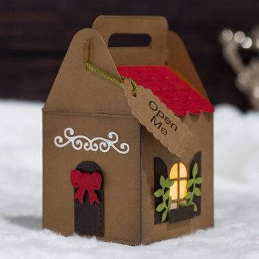 Gingerbread House Gift Box with Koren