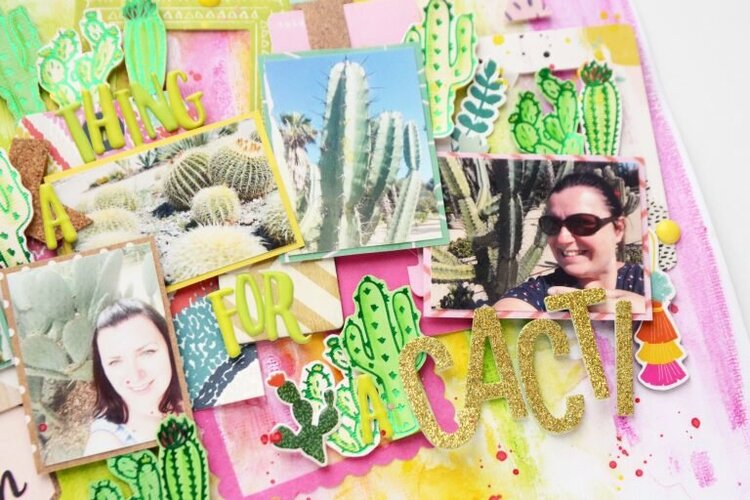 Spellbinders Glimmer Plates Cacti Layout