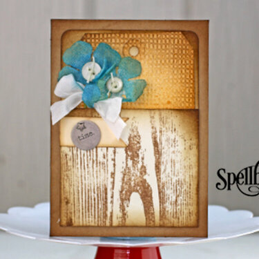 Pocket full of Posies Card by Tammy Tutterow for Spellbinders