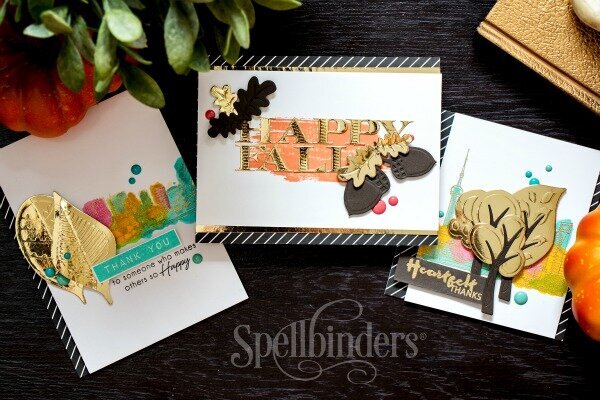 Fall Cards featuring Spellbinders Woodland Collection