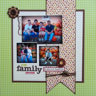 Fall Family Tradition * Personalscrapper kit*
