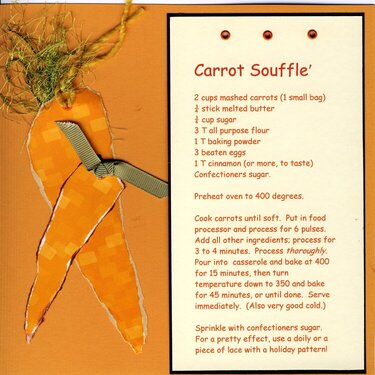 Carrot Souffle&#039;