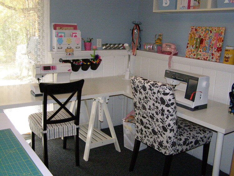 Another view of my sewing stations
