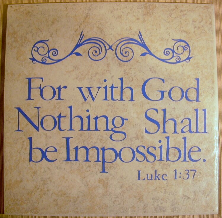 For With God Tile