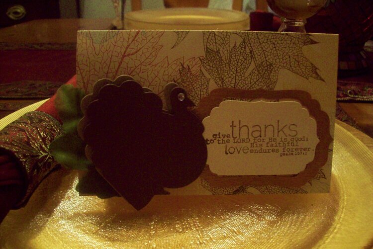 Thanksgiving Place card