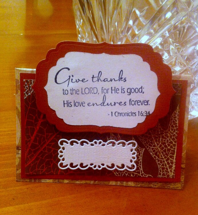 Thanksgiving place card
