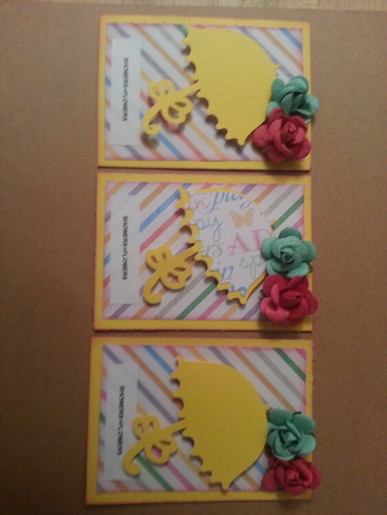 **April showers bring May flowers ATC**