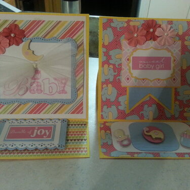 ***Baby Girl Easel Cards***