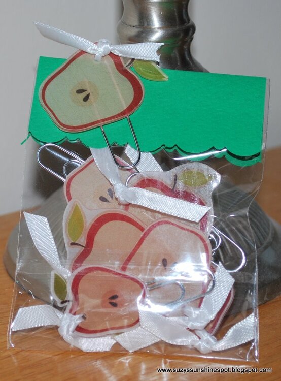 Bag of my Apple paper clips/bookmarks