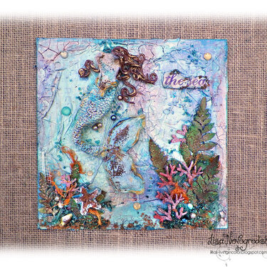 The Sea Mermaid Canvas *Scraps of Elegance*