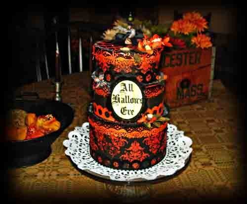 All Hallows Eve Cake **Scraps of Darkness**