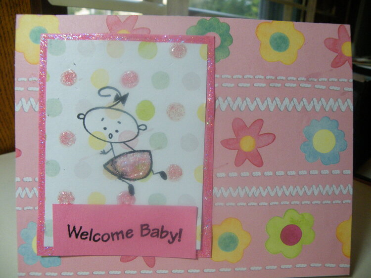 Welcome baby-pink