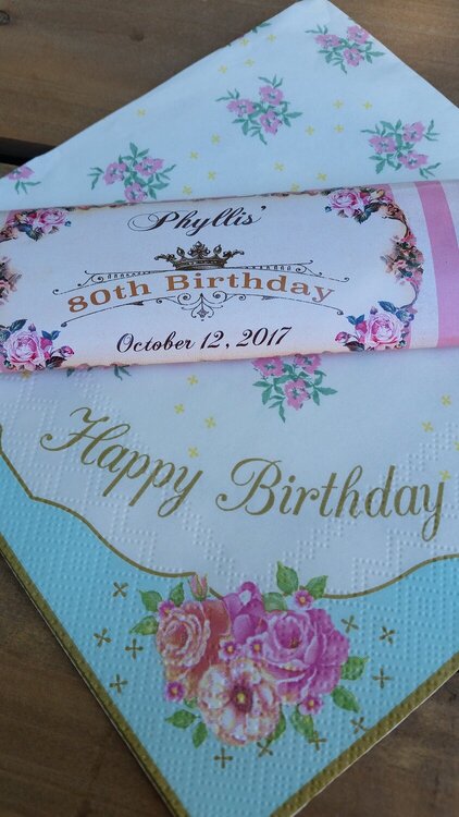 Personalized candy bar wrappers