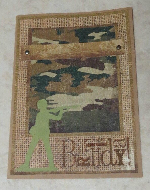 Camo &amp; Toy Soldier Card