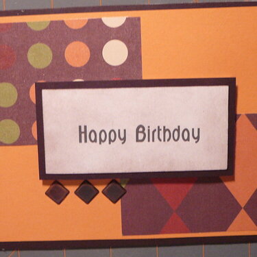 Masculine Birthday Card