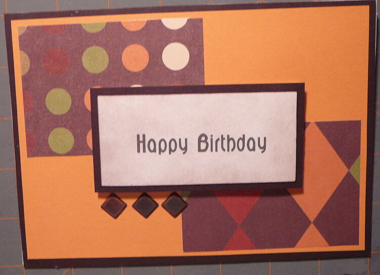 Masculine Birthday Card