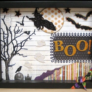 Boo! Shadow Box *Paper Popsicles*
