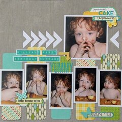 First Cupcake Layout by Kim Holmes