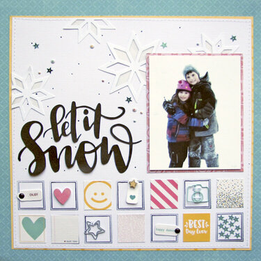 Let It Snow Layout by Nicole Nowosad
