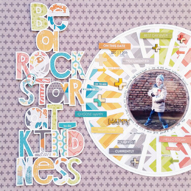 Rock Star At Kindness Layout by Zsoka Marko