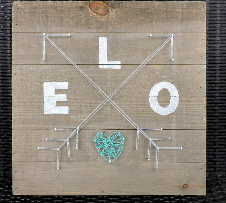 Love Wood Plank by Jenifer Harkin