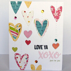Love Ya XOXO Card by Nicole Nowosad