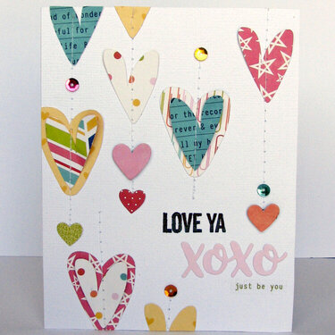 Love Ya XOXO Card by Nicole Nowosad