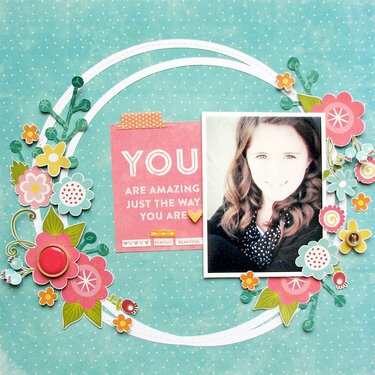 You Are Amazing Layout by Nicole Nowosad
