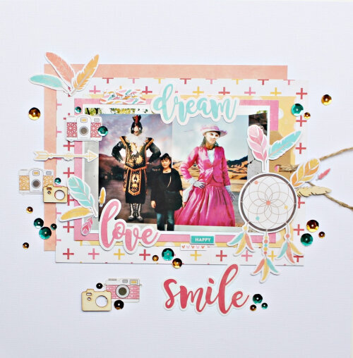 Dream Love Smile Layout by Marie Friant for Jillibean Soup
