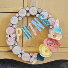 Spring Wreath by Brandi Cook for Jillibean Soup