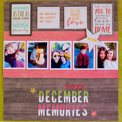 December Memories Layout by Rebecca Keppel