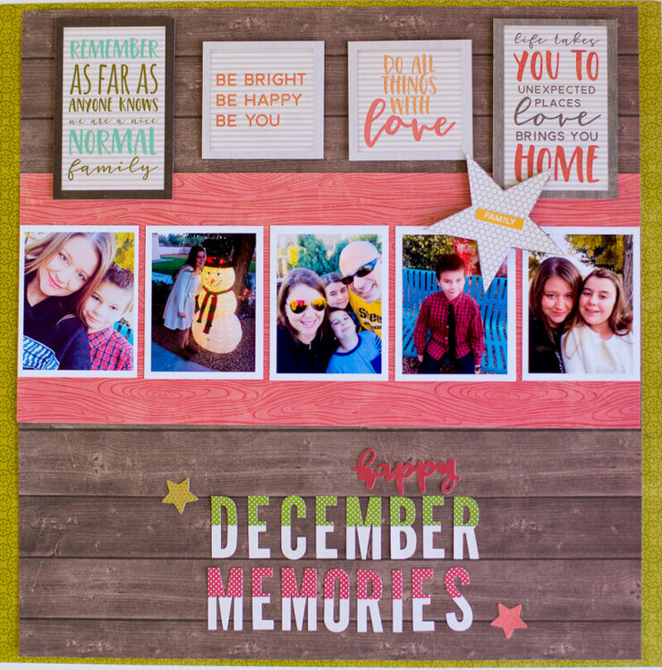 December Memories Layout by Rebecca Keppel