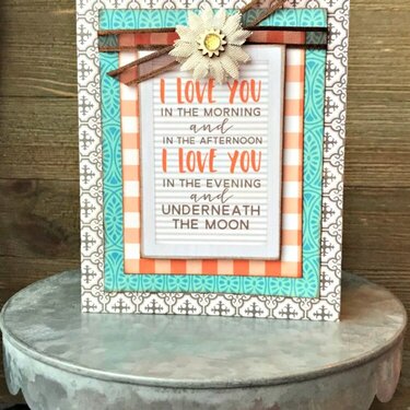 Love You in the Morning Card by Patty Folchert