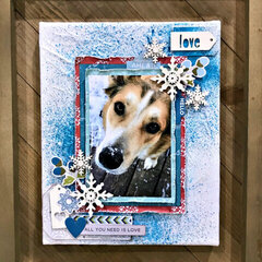 Snow Dog Canvas