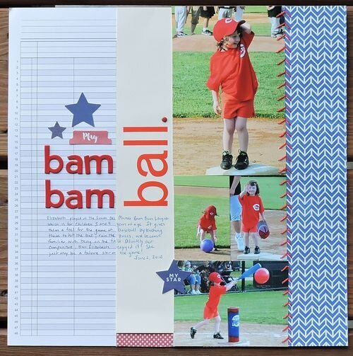 Bam Bam Ball Layout by Jenifer Harkin for Jillibean Soup