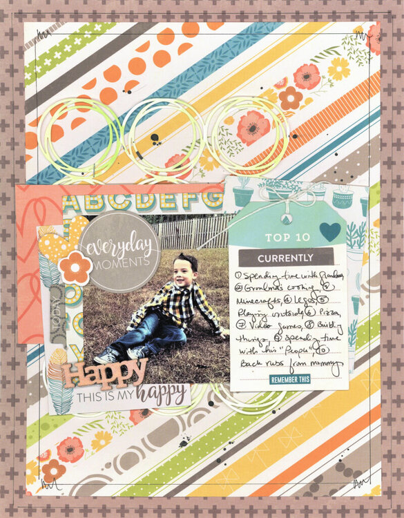 Everyday Moments Layout by Nicole Martel