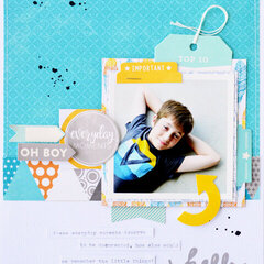 Oh Boy Layout by Leanne Allinson
