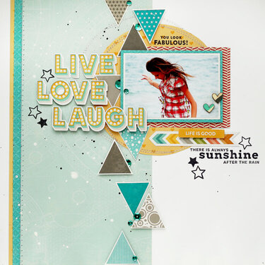 Live Love Laugh Layout by Julia Akinina