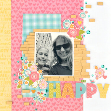 Happy Layout by Christine Meyer for Jillibean Soup