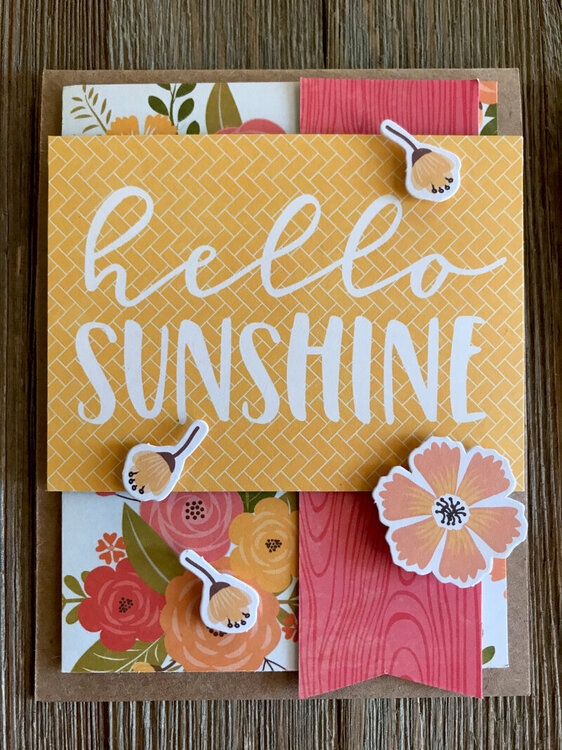 Hello Sunshine card by Kimber McGray