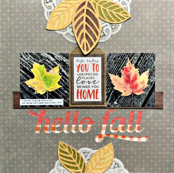 Hello Fall Layout by Patty Folchert