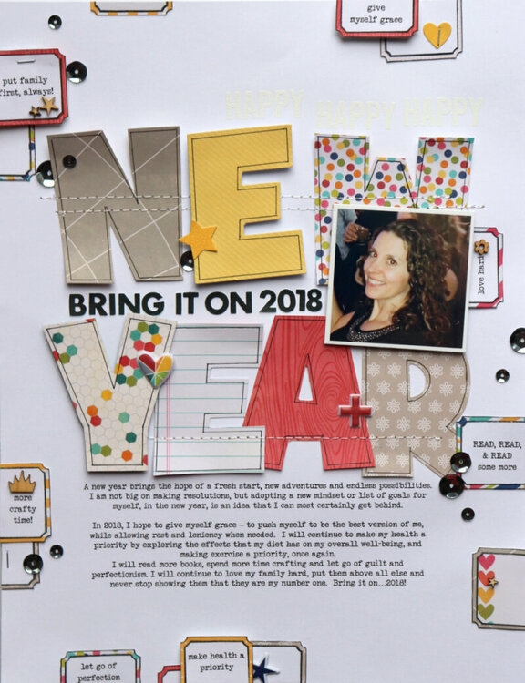 New Year Layout by Jaclyn Rench