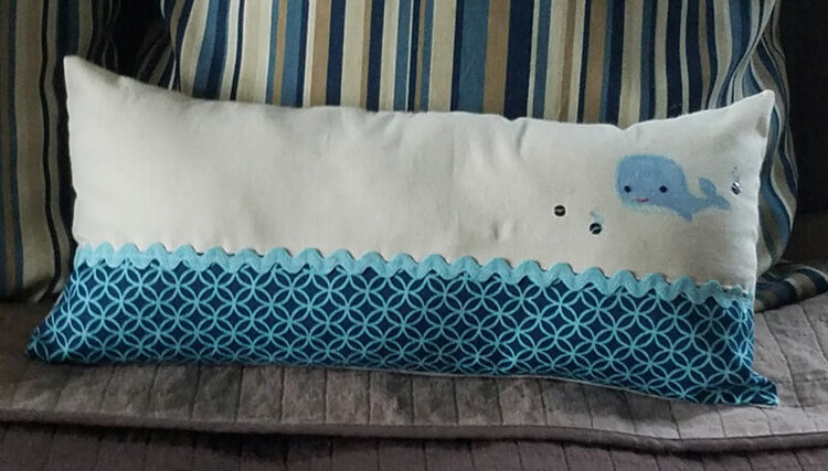 Whale Pillow by Jenifer Harkin