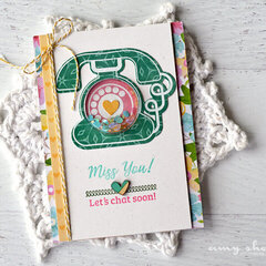 Chat Soon Card by Amy Sheffer