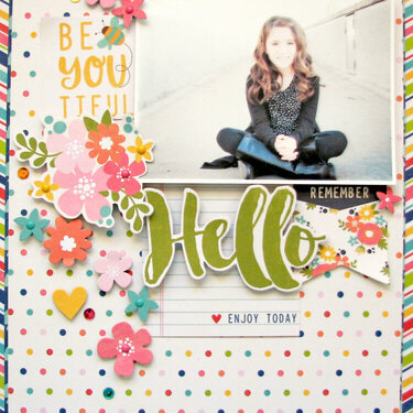Hello Layout by Nicole Nowosad