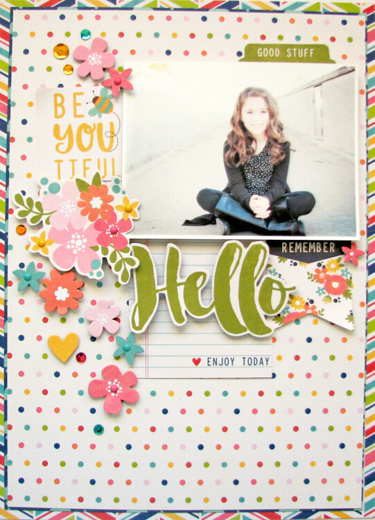 Hello Layout by Nicole Nowosad