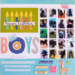 Happy Birthday Boys Layout by Rebecca Keppel for Jillibean Soup
