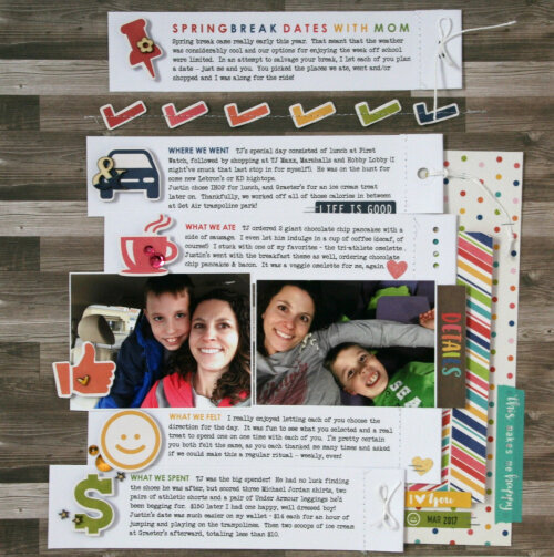 Dates With Mom Layout by Jaclyn Rench for Jillibean Soup